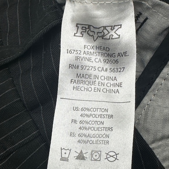 FOX Heritage Forged, Men's Black With White Pinstripes Shorts - Picture 6 of 8